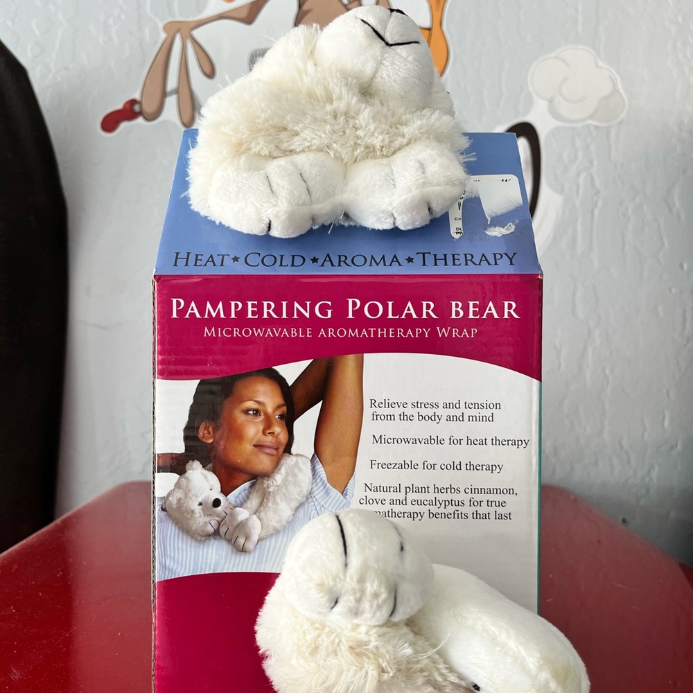 Pampering polar bear microwave aromatherapy wrap new inbox